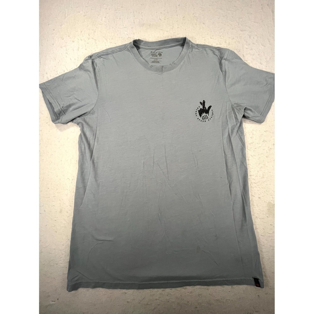 Mountain Hardwear T Shirt Mens Large Gray Graphic Secret Stash Society Outdoor